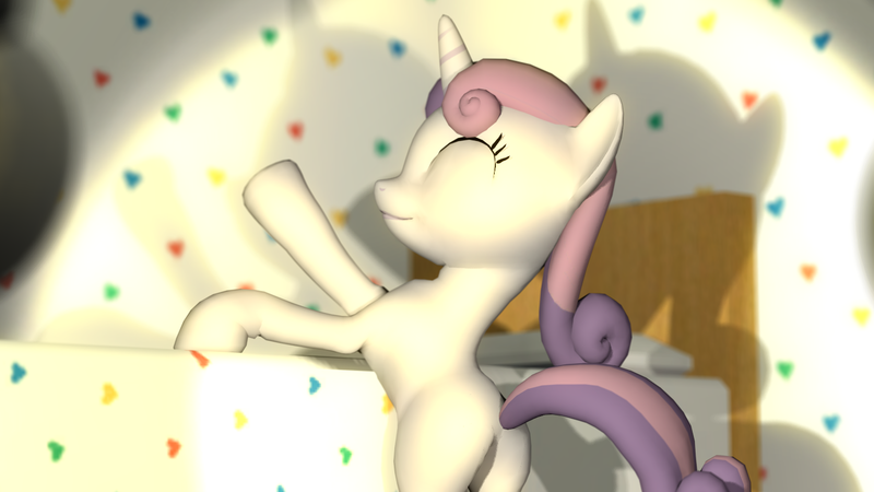 Size: 1366x768 | Tagged: 3d, artist:sinkingstone, bottom, derpibooru import, gmod, plot, safe, solo, sweetie belle