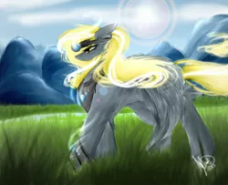 Size: 2000x1620 | Tagged: safe, artist:cadenske, derpibooru import, derpy hooves, pegasus, pony, epic derpy, female, mare, solo