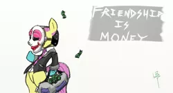 Size: 1216x657 | Tagged: safe, artist:lordbovine, derpibooru import, fluttershy, pony, bipedal, payday, payday 2, payday: the heist, solo