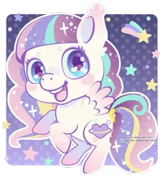 Size: 473x517 | Tagged: safe, artist:miss-glitter, derpibooru import, oc, unofficial characters only, pegasus, pony, female, mare, solo