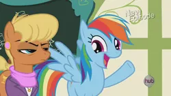 Size: 1280x720 | Tagged: safe, derpibooru import, ms. harshwhinny, rainbow dash, flight to the finish, season 4, awesome face, cute, dashabetes, irrational exuberance, so fucking happy