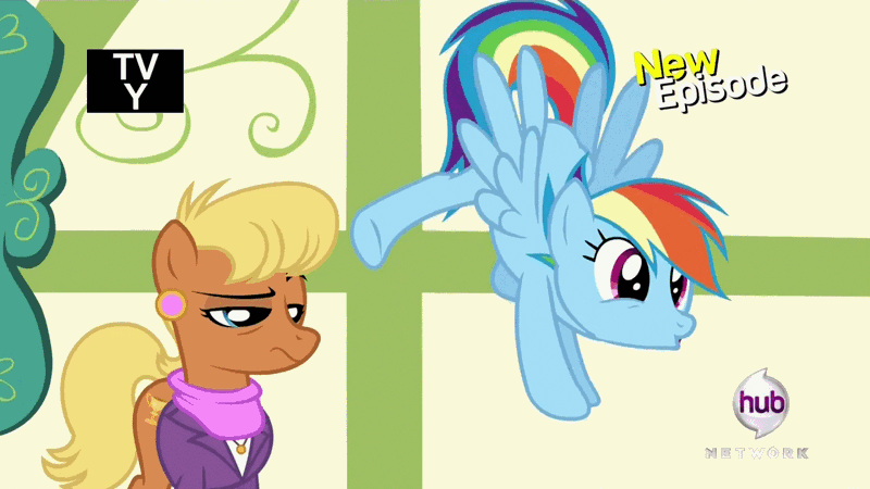 Size: 1280x720 | Tagged: animated, derpibooru import, flight to the finish, flying, hub logo, loop, ms. harshwhinny, new episode, out of context, ponyville schoolhouse, rainbow dash, safe, school, screencap