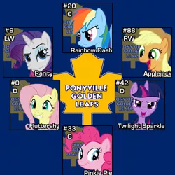 Size: 500x500 | Tagged: applejack, artist:doctorxfizzle, derpibooru import, fluttershy, golden, hockey, mane six, nhl, pinkie pie, ponyville, rainbow dash, rarity, safe, toronto maple leafs, twilight sparkle