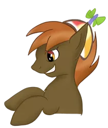 Size: 1600x1899 | Tagged: safe, artist:ckittykat98, derpibooru import, button mash, earth pony, pony, colt, foal, hat, hooves, male, propeller hat, simple background, solo, teeth, transparent background