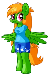 Size: 502x793 | Tagged: safe, artist:zoiby, derpibooru import, oc, oc:neon star, unofficial characters only, anthro, anthro oc, solo