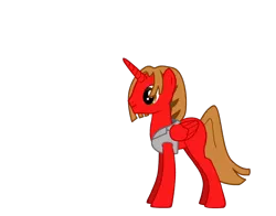 Size: 830x650 | Tagged: safe, artist:dorothy64116, derpibooru import, alicorn, pony, pony creator, male, power rangers, red ranger, solo