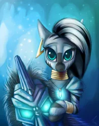 Size: 1178x1500 | Tagged: artist:asimos, atlantis, atlantis: the lost empire, crossover, derpibooru import, disney, kida, safe, solo, zebra, zecora