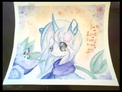 Size: 2592x1944 | Tagged: safe, artist:ambercatlucky2, derpibooru import, oc, unofficial characters only, pony, unicorn, curved horn, solo