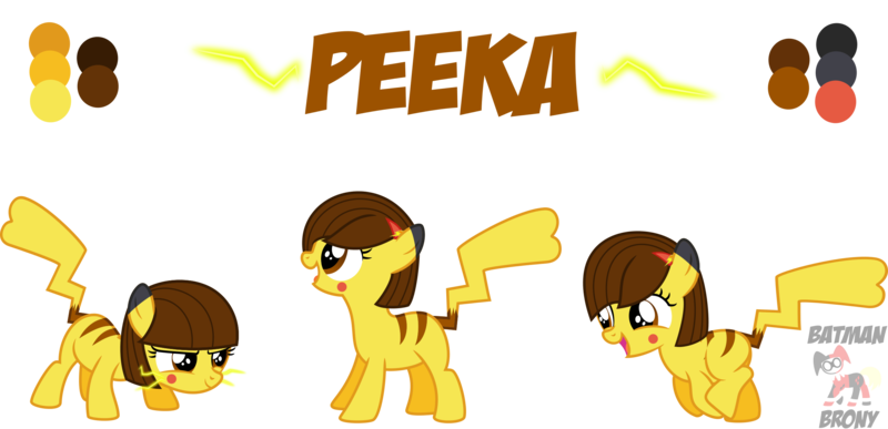 Size: 2429x1176 | Tagged: artist:batmanbrony, derpibooru import, filly, oc, pikachu, ponified, safe, solo, unofficial characters only