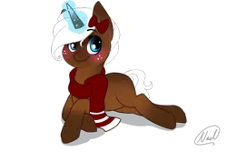 Size: 600x400 | Tagged: safe, artist:ephemerence, derpibooru import, oc, unofficial characters only, pony, unicorn, blank flank, magic, solo