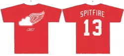 Size: 550x250 | Tagged: artist:doctorxfizzle, clothes, derpibooru import, detroit red wings, hockey, nhl, safe, spitfire, t-shirt