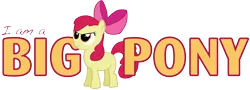 Size: 11829x4260 | Tagged: absurd resolution, apple bloom, artist:poniker, derpibooru import, i am a big pony, safe, solo