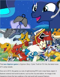 Size: 600x768 | Tagged: agumon, ballistamon, derpibooru import, digimon, digimon story cyber truth, exploitable meme, gabumon, gamer luna, greymon, meme, obligatory pony, patamon, pickmons, princess luna, safe, shoutmon, starmons, tv meme