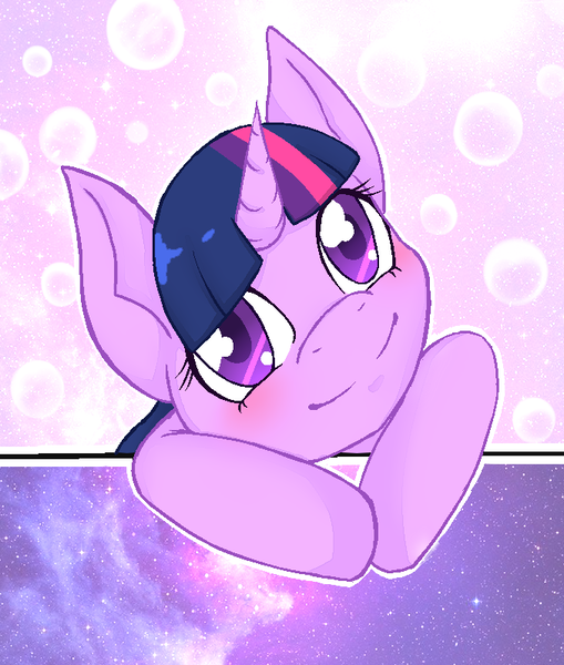 Size: 677x798 | Tagged: artist:banrii, cute, derpibooru import, happy, head tilt, leaning, looking at you, safe, smiling, solo, twiabetes, twilight sparkle