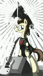 Size: 3008x5212 | Tagged: safe, artist:friendshipismetal777, derpibooru import, gizmo, pony, bipedal, guitar, solo