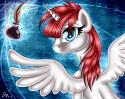 Size: 2400x1900 | Tagged: safe, artist:sycoartworks, derpibooru import, oc, oc:fausticorn, unofficial characters only, alicorn, pony, lauren faust, solo