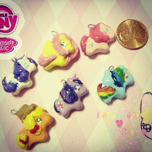 Size: 640x640 | Tagged: safe, artist:imperfectkawaii, derpibooru import, applejack, fluttershy, pinkie pie, rainbow dash, rarity, twilight sparkle, clay, craft, mane six, sculpture