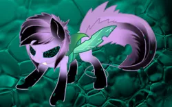 Size: 640x400 | Tagged: safe, artist:princessamity, derpibooru import, oc, unofficial characters only, changeling, purple changeling, solo