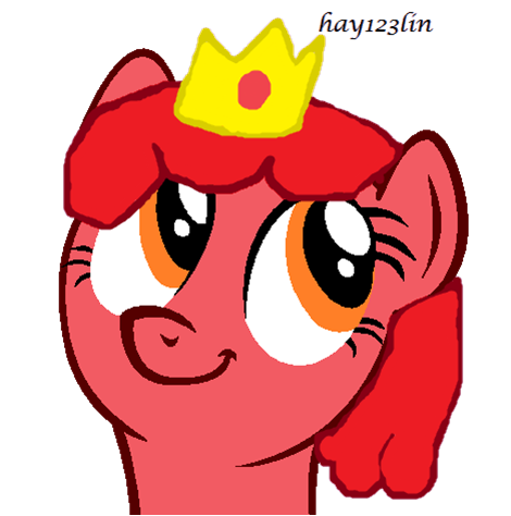 Size: 470x474 | Tagged: safe, artist:hay123lin, artist:rain-approves, derpibooru import, ponified, adventure time, hot dog princess, solo