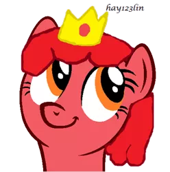 Size: 470x474 | Tagged: safe, artist:hay123lin, artist:rain-approves, derpibooru import, ponified, adventure time, hot dog princess, solo