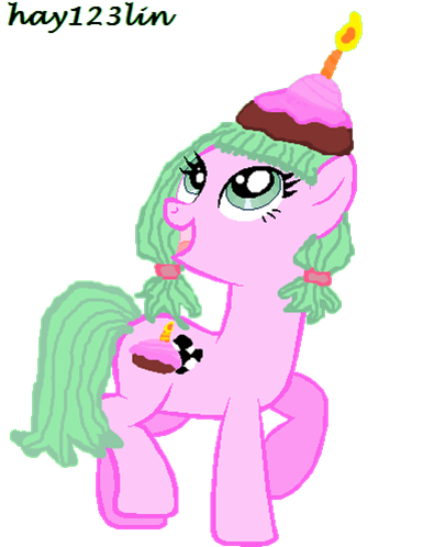 Size: 385x498 | Tagged: artist:hay123lin, artist:ms-paint-base, candlehead, derpibooru import, ponified, safe, solo, sugar rush, wreck-it ralph