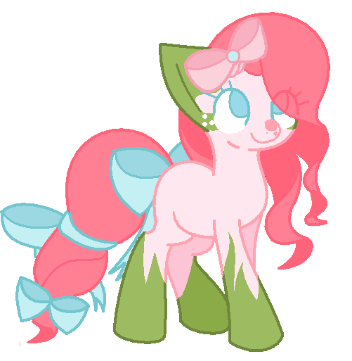 Size: 501x513 | Tagged: safe, artist:crusaderakakana, derpibooru import, oc, unofficial characters only, earth pony, pony, bow, solo