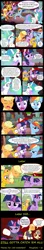 Size: 1600x9000 | Tagged: applejack, artist:ponyecho, comic, derpibooru import, face heel turn, genwunner, meowth, milestone, onesie, pikachu, pokémon, princess celestia, rainbow dash, safe, show accurate, spike, team rocket, trollestia, twilight sparkle