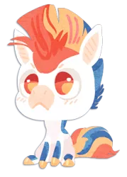 Size: 239x333 | Tagged: safe, artist:griffsnuff, derpibooru import, oc, unofficial characters only, pony, male, mohawk, solo, stallion