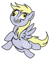 Size: 344x408 | Tagged: safe, artist:darlimondoll, derpibooru import, derpy hooves, pegasus, pony, female, mare, smiling, solo