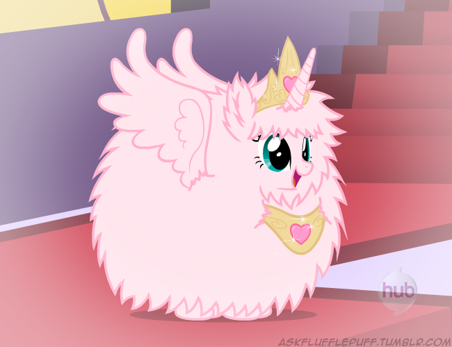 Size: 650x500 | Tagged: alicorn, artist:mixermike622, derpibooru import, flufflecorn, hub logo, oc, oc:fluffle puff, original species, safe, solo, tumblr, tumblr:ask fluffle puff, unofficial characters only, xk-class end-of-the-world scenario