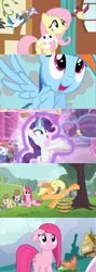 Size: 853x2400 | Tagged: applejack, a true true friend, derpibooru import, fluttershy, magical mystery cure, pinkie pie, rainbow dash, rarity, safe, screencap, swapped cutie marks