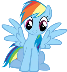 Size: 4551x4874 | Tagged: absurd resolution, artist:kittyhawk-contrail, cute, derpibooru import, rainbow dash, safe, simple background, sitting, smiling, solo, transparent background, vector