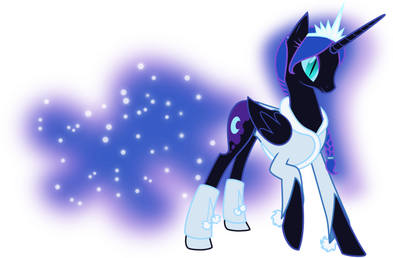 Size: 4563x3000 | Tagged: absurd resolution, alternate hairstyle, artist:up1ter, beautiful, clothes, cute, derpibooru import, fluffy, leg warmers, looking at you, moonabetes, nightmare moon, pretty, raised hoof, safe, smiling, smiling at you, solo, sweater, tiara