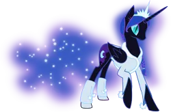 Size: 4563x3000 | Tagged: absurd resolution, alternate hairstyle, artist:up1ter, beautiful, clothes, cute, derpibooru import, fluffy, leg warmers, looking at you, moonabetes, nightmare moon, pretty, raised hoof, safe, smiling, smiling at you, solo, sweater, tiara