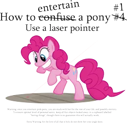 Size: 4094x3985 | Tagged: safe, artist:jittery-the-dragon, derpibooru import, pinkie pie, earth pony, pony, absurd resolution, behaving like a cat, cute, dot, excited, eyes on the prize, female, floor, grin, how to confuse a pony, how to entertain a pony, laser, laser pointer, mare, pinkie cat, pointless pony tips, pounce, rearing, simple background, smiling, solo, transparent background, vector