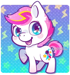 Size: 433x467 | Tagged: safe, artist:miss-glitter, derpibooru import, oc, unofficial characters only, earth pony, pony, adoptable, fangs, female, mare, solo