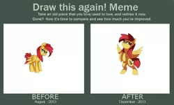 Size: 784x477 | Tagged: safe, artist:pepooni, derpibooru import, oc, oc:peppy pines, unofficial characters only, pony, draw this again, female, mare, meme, pepooni, pixel art, solo