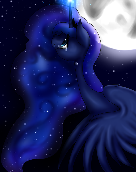 Size: 2365x3000 | Tagged: artist:kinjareta, derpibooru import, princess luna, safe, solo