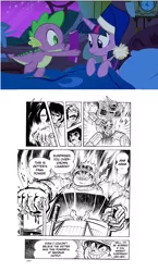 Size: 1280x2202 | Tagged: comic book meme, derpibooru import, emperor gore, getter robo, jin hayato, manga, nagare ryoma, safe, spike, tomoe musashi, twilight sparkle