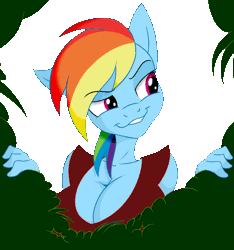 Size: 1016x1084 | Tagged: suggestive, artist:lil miss jay, derpibooru import, rainbow dash, anthro, daring don't, animated, bedroom eyes, bouncing breasts, breasts, busty rainbow dash, cleavage, female, grin, jiggle, scene interpretation, sexy, simple background, smiling, smugdash, solo, solo female, stupid sexy rainbow dash, transparent, transparent background