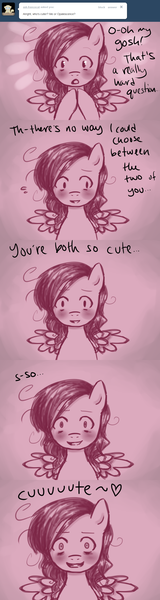 Size: 800x3000 | Tagged: artist:xarakayx, ask flutterstalker, comic, derpibooru import, fluttershy, flutterstalker, safe, solo, tumblr