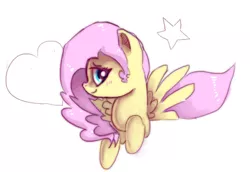 Size: 606x416 | Tagged: artist:strangemoose, derpibooru import, fluttershy, safe, solo