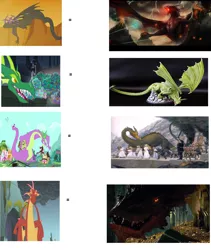 Size: 2832x3352 | Tagged: ancalagon the black, basil, black dragon, comparison, derpibooru import, dragon, dragon quest, dragonshy, edit, edited screencap, firedrakes of morgoth, glaurung the deceiver, green dragon, lord of the rings, meme, owl's well that ends well, red dragon, reginald, safe, scatha the worm, screencap, secret of my excess, smaug the golden, spike, spikezilla, the hobbit, the silmarillion
