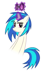 Size: 3182x5000 | Tagged: safe, artist:pikamander2, artist:studsandpierces, derpibooru import, vinyl scratch, pony, unicorn, female, glowing horn, horn, levitation, magic, mare, simple background, solo, sunglasses, telekinesis, transparent background, vector