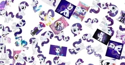 Size: 1097x569 | Tagged: artist needed, cute, derpibooru import, diabetes, google gravity, montage, nightmare rarity, rarity, safe, simple background, vector, white background