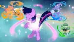 Size: 640x360 | Tagged: ascension, derpibooru import, kamen rider, kamen rider mage, kamen rider wizard, magical mystery cure, pansage, safe, scootaloo, trixie, twilight sparkle, youtube poop
