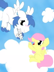 Size: 1600x2133 | Tagged: artist:kalie0216, brolly, brollyshy, colt, filly, fluttershy, plushie, safe, whitewash, younger