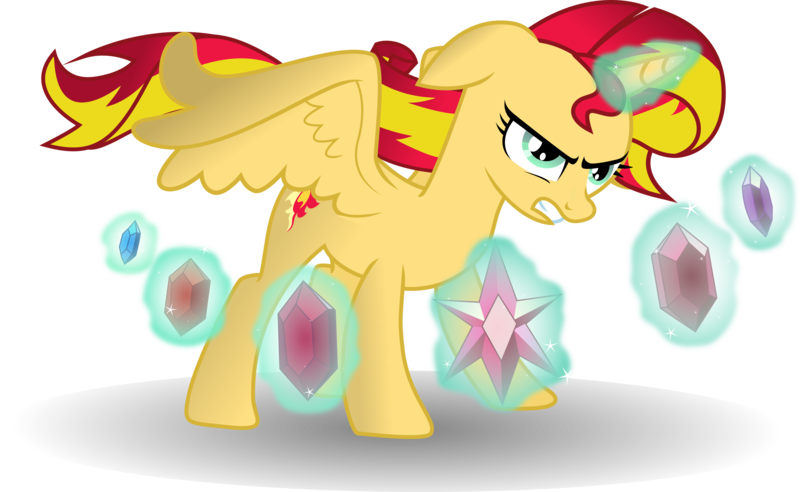 Size: 4877x3000 | Tagged: safe, artist:theshadowstone, derpibooru import, sunset shimmer, alicorn, pony, absurd resolution, alicornified, element of generosity, element of honesty, element of kindness, element of laughter, element of loyalty, element of magic, elements of harmony, magic, race swap, shimmercorn, simple background, solo, transparent background, vector