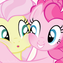 Size: 125x125 | Tagged: avatar, cute, derpibooru, derpibooru import, female, flutterpie, fluttershy, lesbian, parzival, pinkie pie, safe, shipping, thumbnail