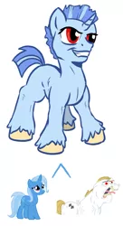 Size: 536x982 | Tagged: artist:desert-sage, bulk biceps, crack shipping, derpibooru import, oc, offspring, parent:bulk biceps, parent:trixie, safe, trixie